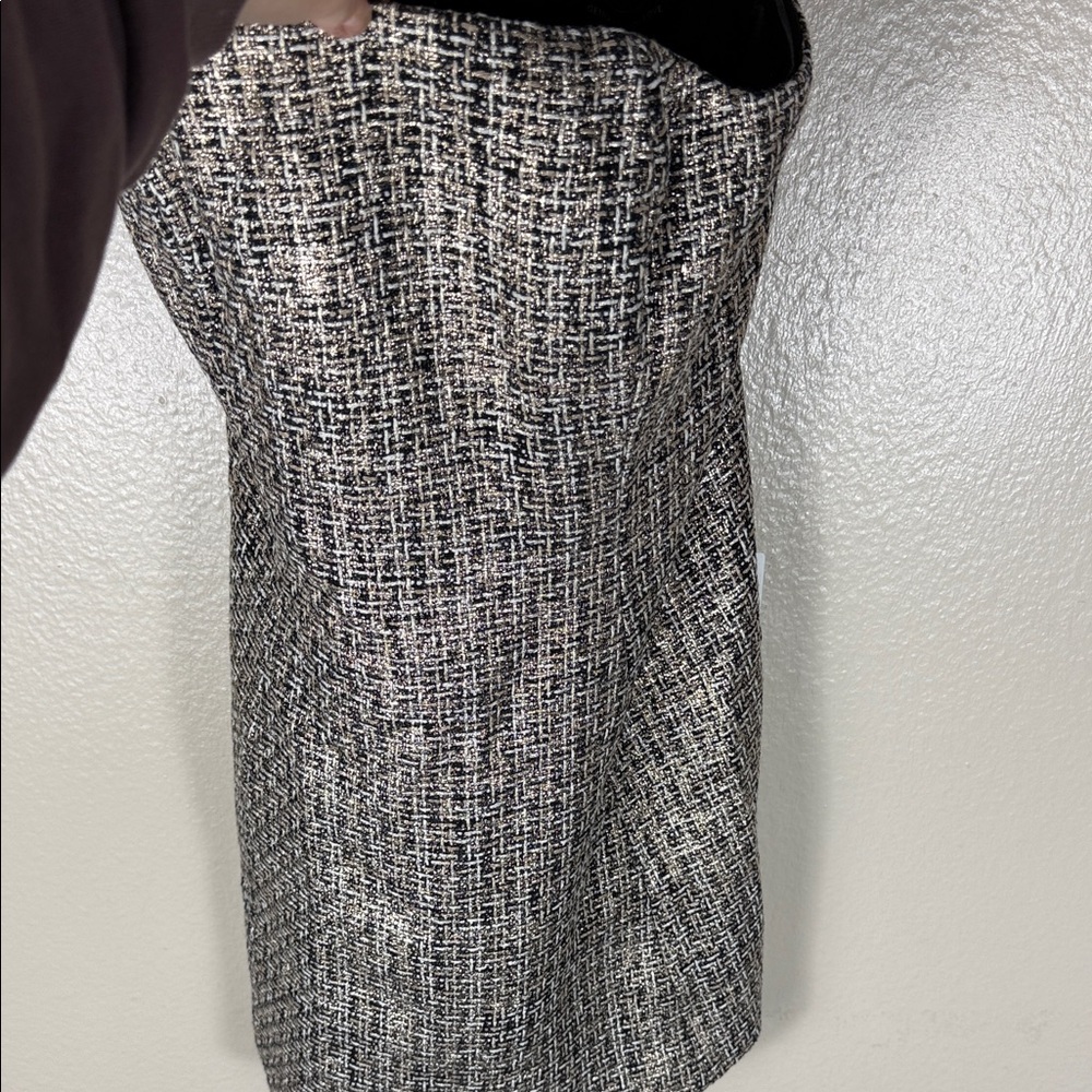 Generation Love Evelyn Tweed Dress in Gold Multi - Picture 5 of 10